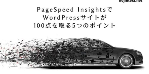 PageSpeed InsightsでWordPressサイトが100点を取る5つのポイント